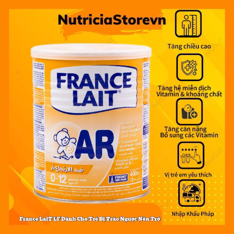 Sữa France LaiT AR Cho Trẻ Nôn Trớ, Trào Ngược Từ 0-12 Tháng