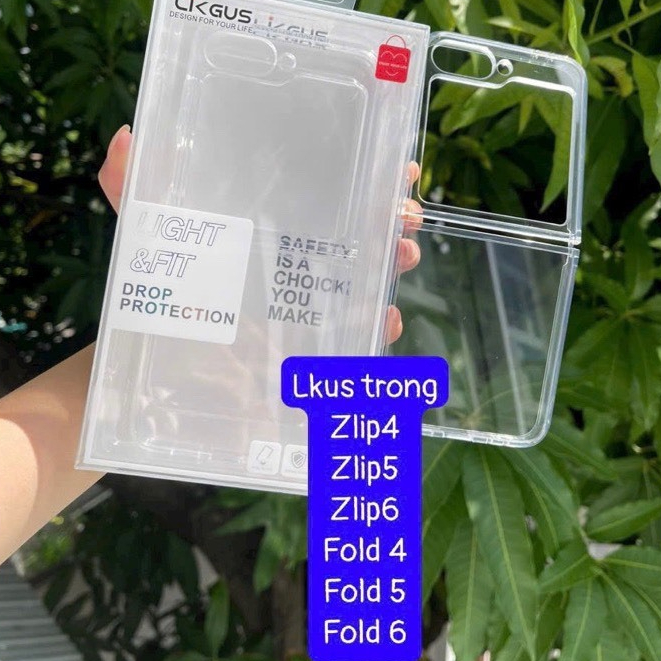 Z FOLD 6 / Z FLIP 6 Ốp lưng Samsung Z Flip 3 Flip 4 Z Flip 5, Z Fold 5, Z Fold 4 likgus trong suốt