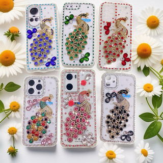 Set Trang Trí Ốp Lưng Mẫu Chim Công