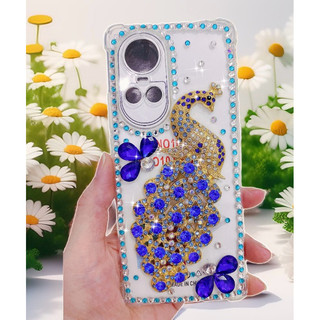 Set Trang Trí Ốp Lưng Mẫu Chim Công