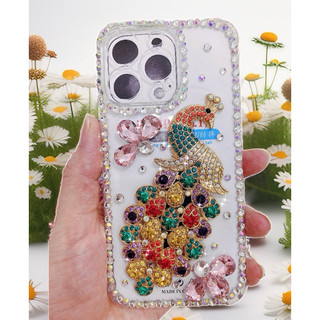 Set Trang Trí Ốp Lưng Mẫu Chim Công