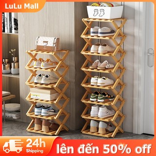 LULU Kệ Để Giày Đơn Giản Có Thể Gập Lại, Giá Để Giày 9 Tầng Kiểu Mới Đa Năng Thông Minh, Tiết Kiệm Không Gian Nhiều Lớp
