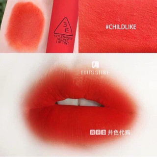 Son 3C..E Velvet #Childlike - Đỏ Cam