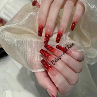 Nail box thiết kế móng úp đính đá siêu đẹp ( HOẢ TỐC HCM ) B309