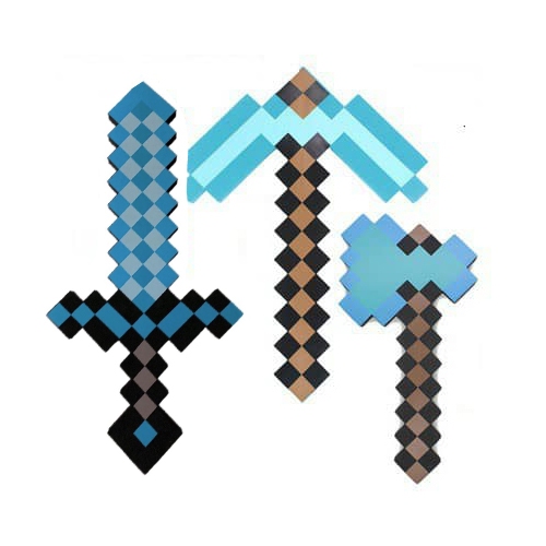 Combo Đồ chơi Rìu Kiếm Cúp Minecraft Diamond