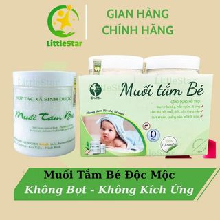 Muối tắm bé độc mộc 400g - htx sinh dược - muối tắm thảo dược hết rôm sảy - mề đay - mẩn ngứa