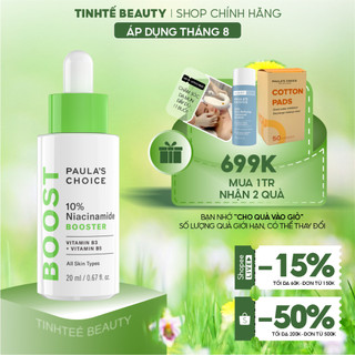 Tinh chất Niacinamide Booster 10% Paula's Choice giúp se lỗ chân lông và săn chắc da 20ml