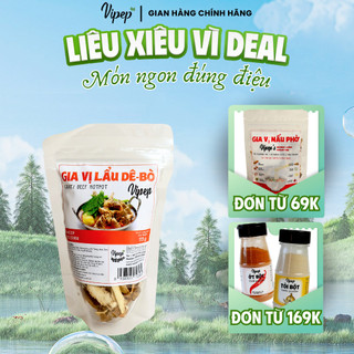 Gia Vị Nấu Lẩu Dê - Bò Tự Nhiên Vipep 115g - Gia vị Vipep