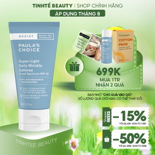 Kem dưỡng ngày Paula's Choice Resist super light daily wrinkle defence SPF30 60ml