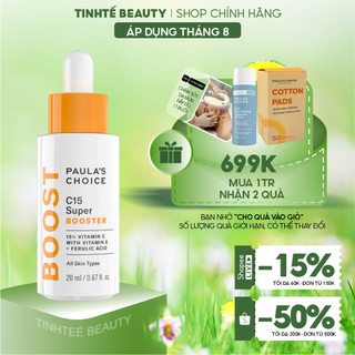 Tinh chất chống nám chứa Vitamin C Paula's Choice Resist C15 Super Booster 20ml