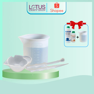 Bộ dụng cụ pha keo resin silicon - phụ kiện resin handmade - lotus craft shop