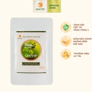 [Gói 50G] Mầm đậu nành nguyên xơ Quê Việt tăng vòng 1, cải thiện nội tiết phụ nữ