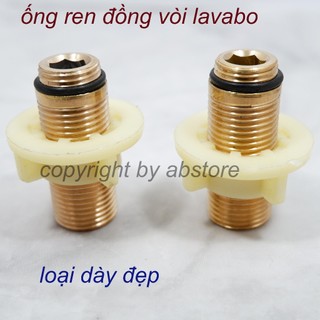 1 Ống chân đồng và ốc nhựa vòi chậu lavabo hàng đẹp giá rẻ