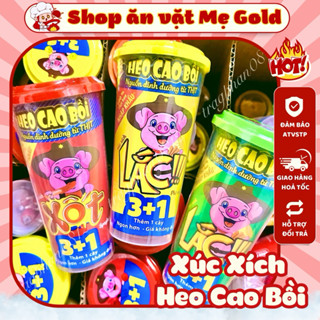Xúc xích lắc Heo cao bồi 3+1 các vị (ly 64,3g)