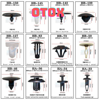 Part 8 các loại chốt nhựa vít nở nhựa ôtô loại 1 chất liệu nhựa nylon polyme OTOX