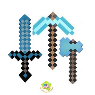Combo Rìu Kiếm Cúp Minecraft Diamond Đồ chơi