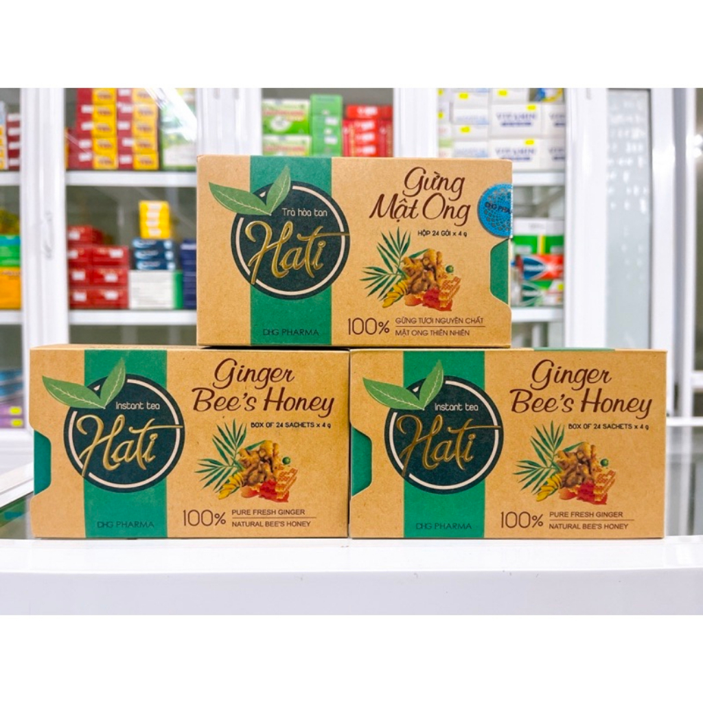 Trà Gừng Mật Ong Hati giúp kích thích tiêu hoá, giải cảm, giảm nôn trớ, đầy hơi - NT Bình An.