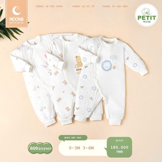 MOON Body cúc bấm chất liệu petit cho sơ sinh đến 6 tháng tuổi