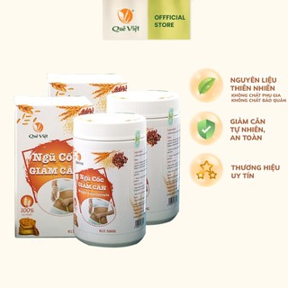 Combo  2 hộp Ngũ cốc giảm cân ăn kiêng Quê Việt 100% nguyên liệu hữu cơ tự nhiên, an toàn 500gr/hộp