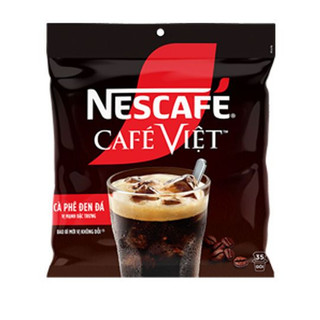 Bịch 35 gói cà phê đen đá nescafé café việt 560g