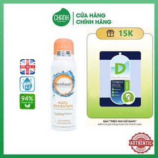 Xịt thơm vùng kín Femfresh Deodorant Spay 125ml