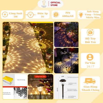 Đèn Cắm Cỏ Sân Vườn Energy Green Lighting MT-42512 - Sử Dụng Năng Lượng Mặt Trời - Chiếu Sáng Lối Đi