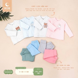 Moon bộ sơ sinh chất liệu dày dặn cho trẻ sơ sinh