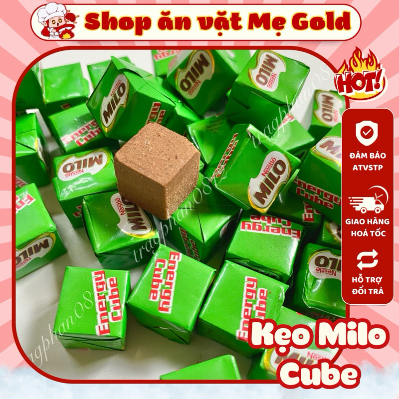 Combo kẹo Milo Cube cacao Nestle Thái Lan, kẹo Milo Energy Cube (viên 2,75g)