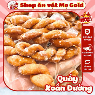 Quẩy xoắn đường vặn thừng, quẩy ngọt xoắn thừng tẩm đường giòn xốp (500g)
