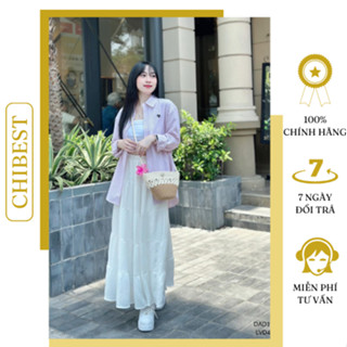 Chân váy dài tầng tơ xốp CHIBEST LVD41