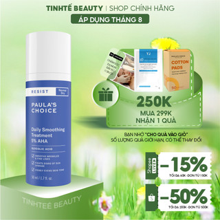AHA 5% loại bỏ tế bào chết Paula's Choice RESIST Daily Smoothing Treatment With 5% AHA  10ml / 50ml