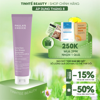 Kem chống nắng siêu chịu nước Paula's Choice Extra Care Non Greasy Sunscreen SPF50 148ml