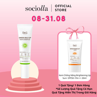 Kem chống nắng hóa học dr.g green mild up sun essence spf50 pa++++ 50ml