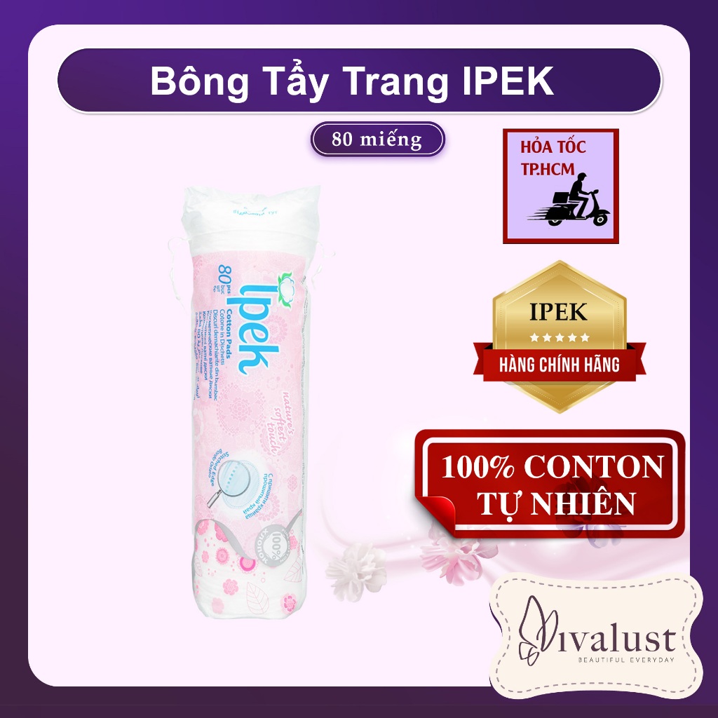 Bông Tẩy Trang IPEK - 80 Miếng