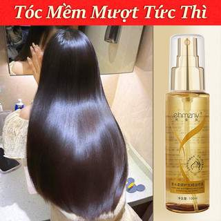 Tinh dầu dưỡng tóc Tóc dầu dưỡng 100ml Không cần rửa lại Dưỡng tóc siêu mượt Phục hồi tóc hư tổn