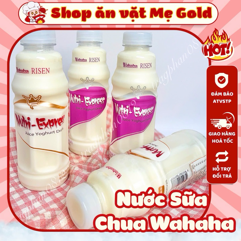 Nước sữa chua uống trái cây Wahaha Risen (chai 500ml)