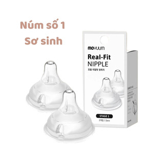 Núm ty bình sữa Moyuum chính hãng ( Thay được vào Pigeon, Lanshions, MotherK, Avent...)
