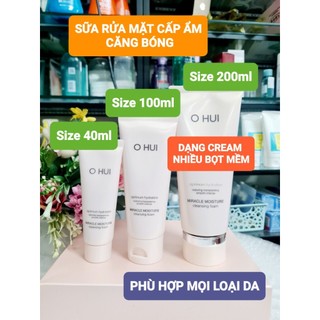Sữa rửa mặt Ohui hồng dạng cream sạch sâu, không khô da các size tách set không hộp