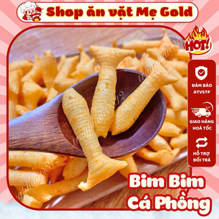 Bim bim cá phồng cay giòn giòn, snack cá chiên phồng