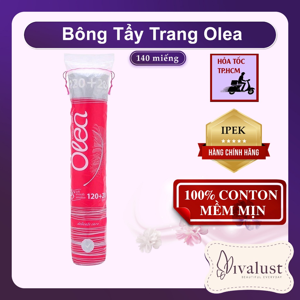 Bông tẩy trang OLEA - 140 Miếng
