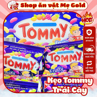 Kẹo dẻo Tommy Thái Lan hình hạt đậu sắc màu vị trái cây