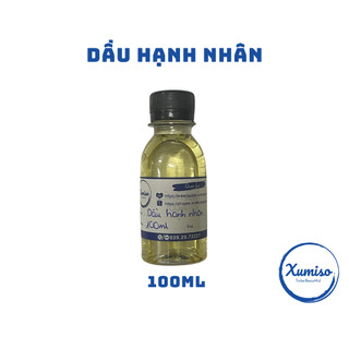 Dầu hạnh nhân - sweet almond oil - nguyên liệu mỹ phẩm xumiso - 10ml/50ml/100ml