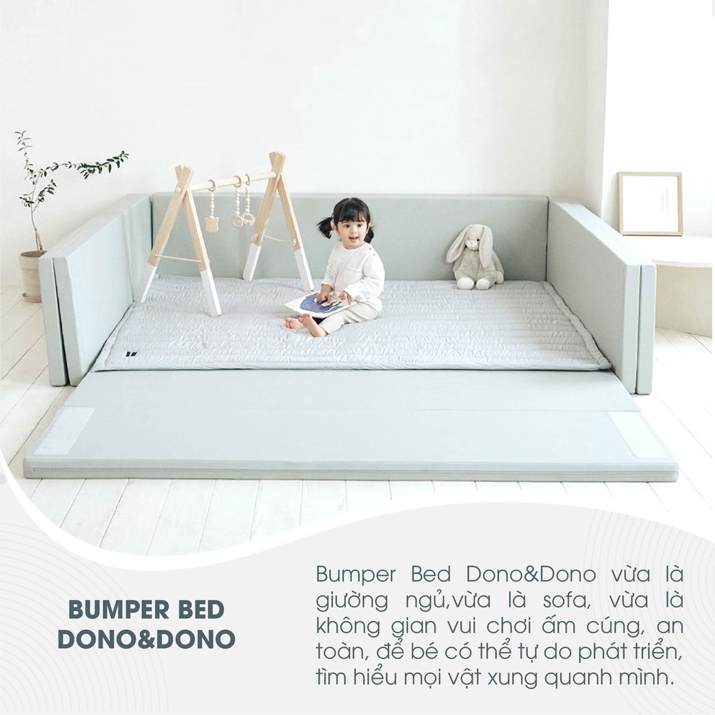 Giường Bumper Bed Bảo Vệ Bé Yêu An Toàn Yên Tâm Vui Chơi, Phát Triển - Thương hiệu Dono&Dono Hàn Quố