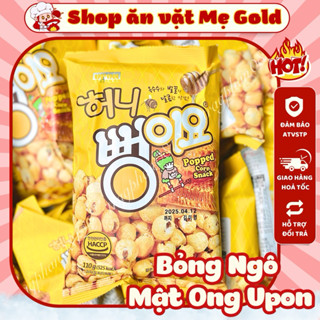Bỏng ngô mật ong Upon, snack bắp nổ tẩm mật ong Hàn Quốc (gói 110g)