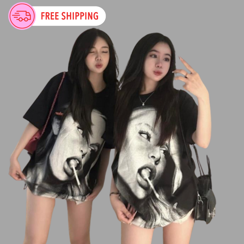 Áo Thun LOLLIPOP GIRL TEE 100% COTTON -THE REBORN - Áo Phông Girl Phố Hot Trend 2024