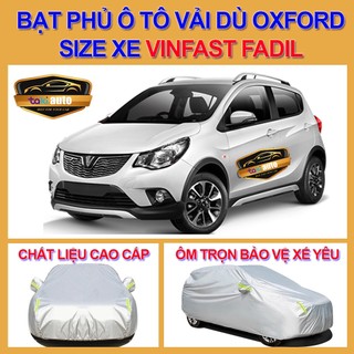Bạt trùm xe ô tô Vinfast Fadil vải dù oxford cao cấp , áo bạt phủ trùm che kín che nắng,mưa