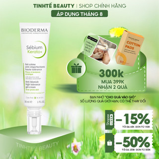 Kem dưỡng hỗ trợ giảm mụn cho da mụn nhẹ đến trung bình Bioderma Sébium Kerato+ 30ml