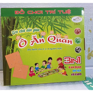 Bộ đồ chơi ô ăn quan trò chơi trí tuệ dân gian 3 trong 1 dành cho 2,3,4 người chơi