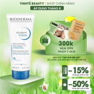 Kem dưỡng ẩm dành cho da nhạy cảm, khô, rất khô, da cơ địa, chàm dùng được cho trẻ nhỏ Bioderma Atoderm Creme 200ml