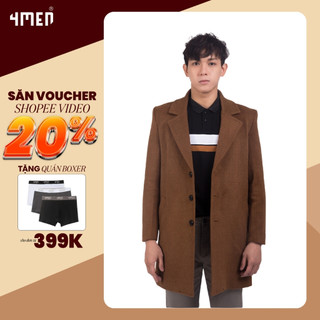 Áo khoác mangto dạ 4men ak267